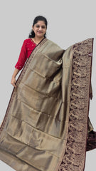 Tussar Tissue Saree
